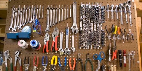 Collection of trade tools 