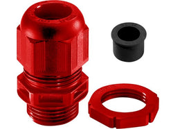 Wiska SPRINT GLP20 and RDE Cable Gland with reduction sealing insert and locknut Red - 10100638  (10 Pack)