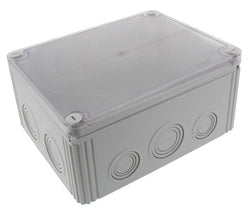 Wiska COMBI 1610/Clear/3 IP66 Junction box with 3-Pole 16mm² Terminals Grey - 10110738