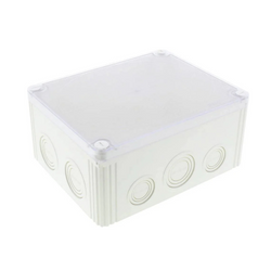 Wiska COMBI 1610/Clear/3 IP66 Junction Box With 3-Pole 16mm² Terminals White - 10110746