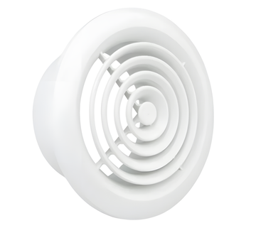 Manrose 125mm Internal Circular Grille (White)  - 2120W