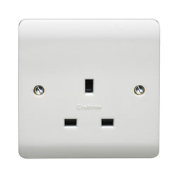 Crabtree Instinct 13A 1 Gang Unswitched Socket - White  - CR1255