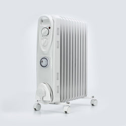 Status 2500W Oil Filled Radiator White Timer