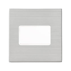 Hamilton Hartland G2 10A 1 Gang Screwless TP Fan Isolator Switch - Satin Steel with White Insert  - 7G24TPWH-W