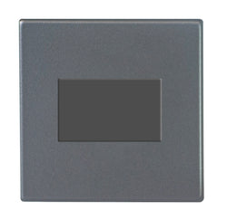 Hamilton Hartland G2 10A 1 Gang Screwless TP Fan Isolator Switch - Anthracite Grey with Grey Inserts  - 7G2ATPQG-QG