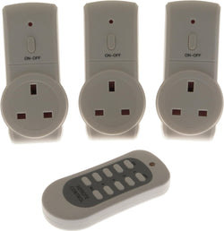 Status Remote Control Socket White - 3 Pack