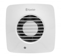 Xpelair DX100TS Timer Square Extractor Fan with Wall Kit (93026AW)