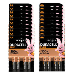 Duracell Plus AA Alkaline Batteries, Case of 20x4