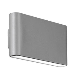 Aurora WallE 12W IP65 Up/Down Wall Light Cool White - Grey - EN-WL82G/40