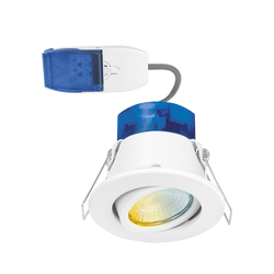 Aurora R6 4W/6W Dimmable IP65 CCT Downlight 3000/4000/5700K - White - AU-R62CWSFF