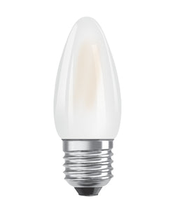 Ledvance 4.8W Dimmable Frosted Filament Candle E27, Very Warm White - 435025