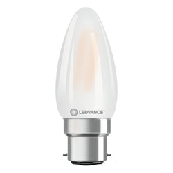 Ledvance 4W Frosted Filament Candle B22, Very Warm White - 591899