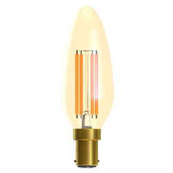 Bell 4W LED Vintage Candle Dimmable - SBC, Amber, 2000K - BL01452