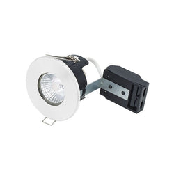 Bell Lighting Fire Rated MV-LV Showerlight - Matt White - BL10666