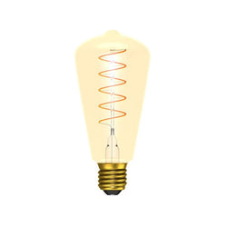 Bell Lighting 4W LED Vintage Soft Coil Horizontal Filament GLS BC Amber 1800K - BL60016