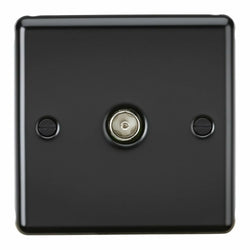 Knightsbridge TV Outlet (non-isolated) - Matt Black - CL010MB