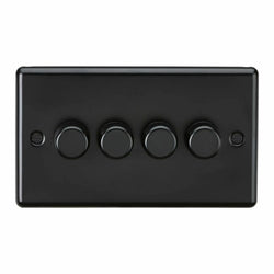 Knightsbridge 4G 2 way 10-200W (5-150W LED) Intelligent dimmer - Matt Black - CL2194MBB