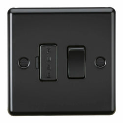 Knightsbridge 13A Switched Fused Spur Unit - Matt Black - CL63MBB