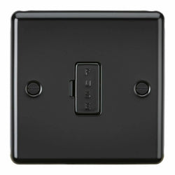 Knightsbridge 13A Fused Spur Unit - Matt Black - CL6MBB