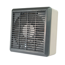 Manrose 150mm/6 Inch Commercial Auto Window Fan with Internal Shutters - COMG150A