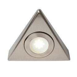 Forum Fonte 1.5W Triangle Under Cabinet Light Satin Nickel - Cool White - CUL-21626