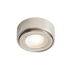 Forum Laghetto 1.5W Round Under Cabinet Light Satin Nickel - Warm White - CUL-25318