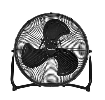 Devola High Power 80W 3 Speed 20-inch DC Floor Fan - Black - DV20FFB