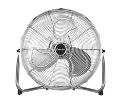 Devola High Power 80W 3 Speed 20-inch DC Floor Fan - Chrome - DV20FFC