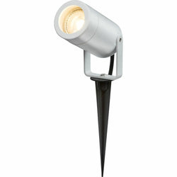 Knightsbridge EAMON - 230V IP65 GU10 Polycarbonate Spike light - White - EASPK1W