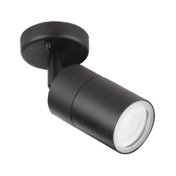 Aurora WallE IP44 Adjustable GU10 Wall Light - Black - EN-WL1BLK