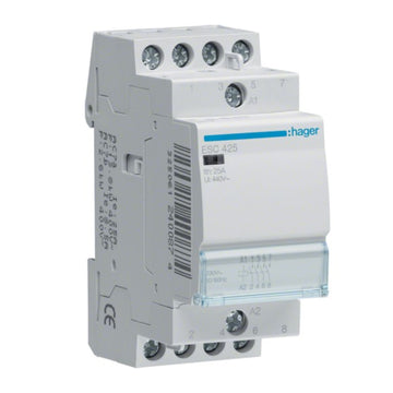 Hager 25A TPN Contactor, 4P - ESC425