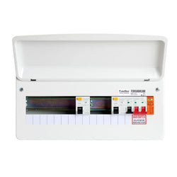 FuseBox 10 Way Dual RCD Consumer Unit with SPD & Main Switch - F2010DX100