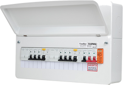 Fusebox Dual Rcd 10Way T2 2X 80A 30Ma Type A (Inc 6 Mcbs) - F210PMXA