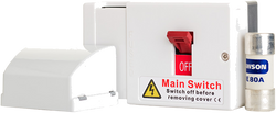 Fusebox 80A Fused Sw 1P+N (Shroud+ Me80 Fuse) - FMS080