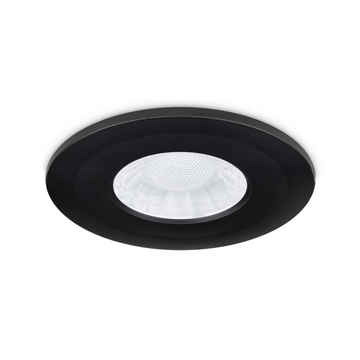 JCC X50 Fire rated downlight Bezel Aluminium Black - JC1107/BLK