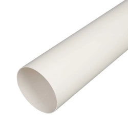 Awenta 5/125mm PVC Solid Ducting - 1500mm - White  - KO125-15