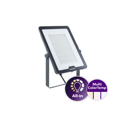 Philips Ledinaire Gen3 180W IP65 Asymetric Floodlight Black, Colour Selectable with Photocell