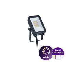 Philips Ledinaire Gen3 30W IP65 Floodlight Black, Colour Selectable