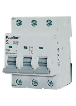 FuseBox TPN 25A C CURVE MCB 10kA 3P