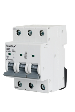 FuseBox TPN 63A C CURVE MCB 10kA 3P