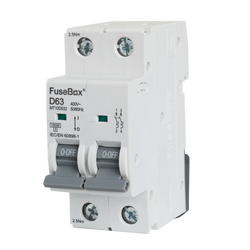 FuseBox TPN 63A D CURVE MCB 10kA 2P