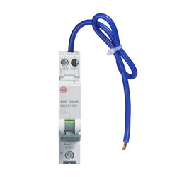 Wylex 40A 6kA Single Pole and Neutral RCBO - Type A - Curve B  - NHXS1B40