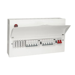 Wylex 15 Way High Integrity Dual RCD Consumer Unit - 80A RCD Type A - Unpopulated   - NMRS15SSLMHIA