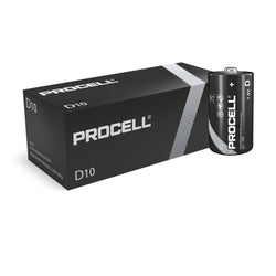 Procell D Alkaline Batteries - 10 Per Pack