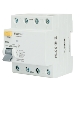 FuseBox TPN 4P Type A RCD 80A 30mA - RTA0800304