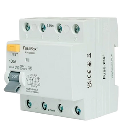 FuseBox TPN 4P Type A RCD 100A 30mA - RTA1000304