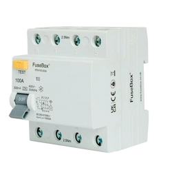 FuseBox TPN 4P Type A RCD 100A 300mA - RTA1003004