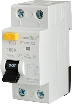 Fusebox Type A 100A 30Ma 2P Rcd - RTA100302