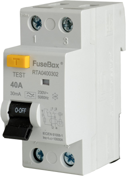 Fusebox Type A 40A 30Ma 2P Rcd - RTA400302