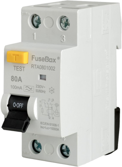 Fusebox Type A 80A 100Ma 2P Rcd - RTA801002